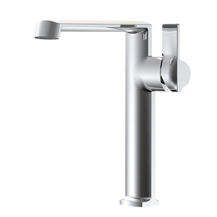 Single Side Handle Bathroom Mixer Faucet Tall Basin Vanity Faucet