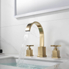 Dual Handle Wash Basin Faucets Tap Bathroom Faucets Three Hole