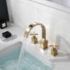 Dual Handle Wash Basin Faucets Tap Bathroom Faucets Three Hole