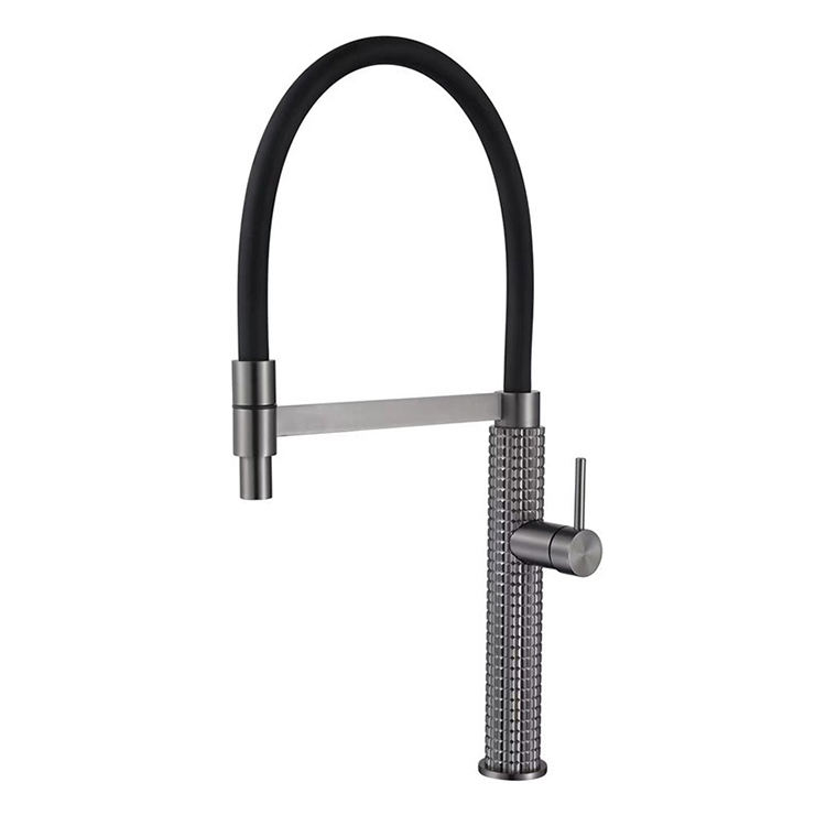 pull out kitchen sink faucet single hole black color high quality new arrival