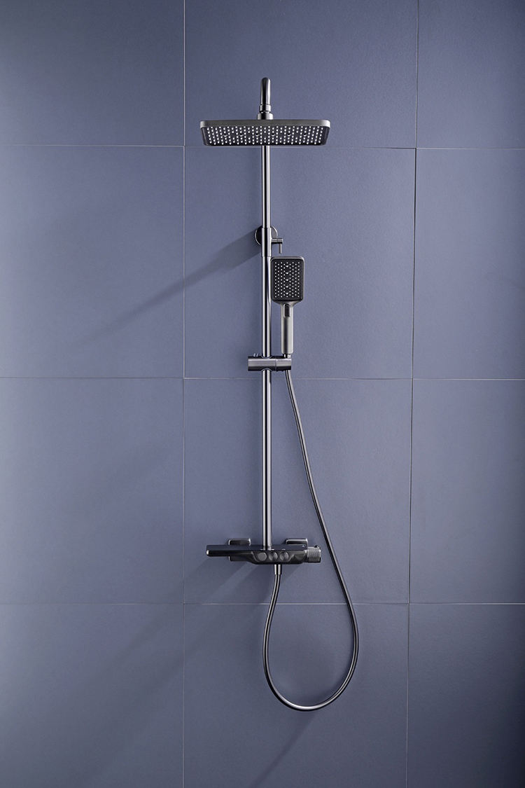 Bathroom Thermostatic Rainfall Shower Head Set