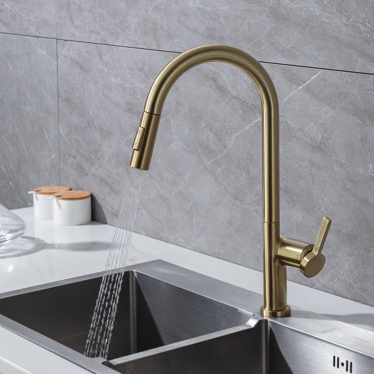 kitchen faucets with pull down sprayer kitchen sink faucets shape liner black or gold color