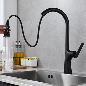 single handle kitchen faucet pull down kitchen mixer tap plumbing faucets brass black chrome