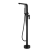 Floor Mounted Hot Cold Water Function Brass Freestanding Bathtub Faucet Shower