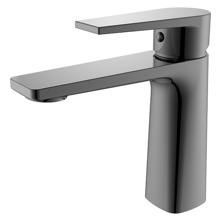 PVD Plated Hot Cold Function Single Handle Bathroom Basin Sink Faucet Mixer Tap