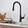 Deck Mounted Single Handle Brass Hot and Cold Kitchen Faucet Pull Down