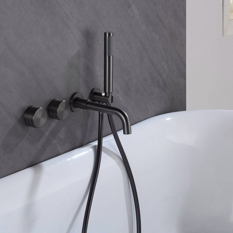 Bathroom Wall Mounted Conceal Bathtub Shower Faucet Mixer Tap