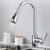 Stainless Steel 360 Degree Swivel Pull Down Kitchen Faucet with Deck Plate