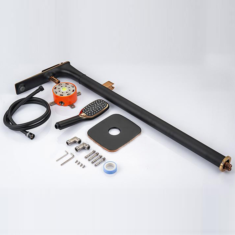 Black White Floor Mounted Free Standing Freestanding Bathtub Faucet