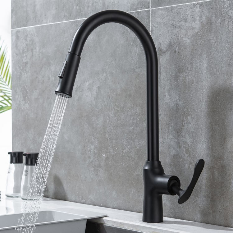 SS304 Stainless Steel Kitchen Pull Down Faucet with Sprayer