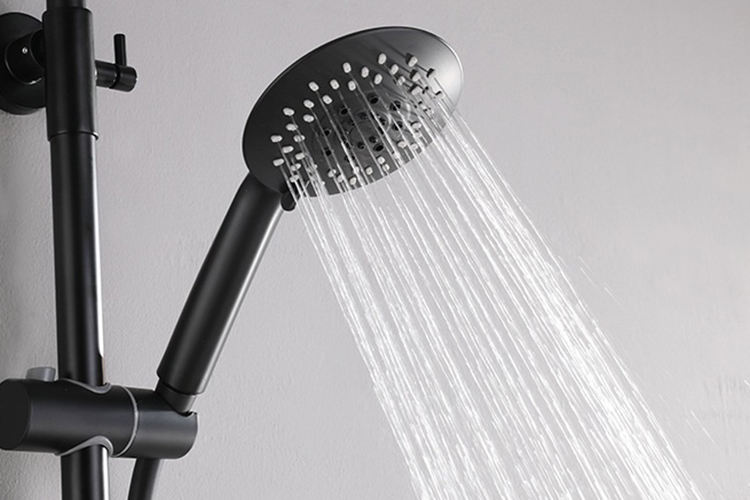 rain shower faucet set black shower set system three way