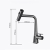 360 Rotatable Pull Out Waterfall Kitchen Faucets with Sprayer