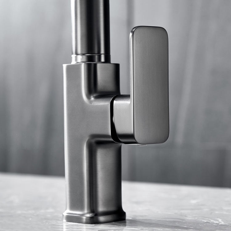kitchen faucet filter flex spout sprayer kitchen sink faucet water tap mixer brass sanitary ware wash universal gun metal gray