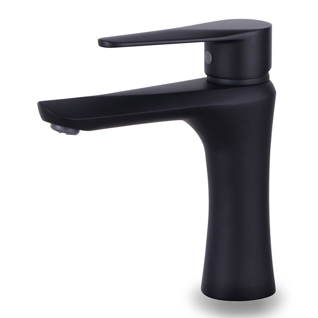 Single Handle Black Bathroom Basin Sink Faucet Mixer Tap