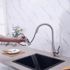 Stainless Steel Kitchen Sink Tap Faucets with Pull Down Sprayer