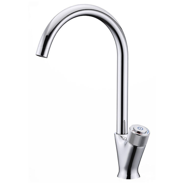 Chrome Black Hot and Cold Single Handle Kitchen Sink Water Tap Faucets