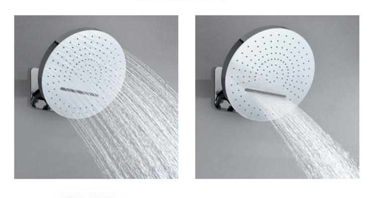Hot and Cold Wall Mounted Concelaed Hidden Digital Display Shower Mixer Set