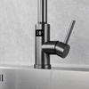 Single Handle Hot Cold Function Brass Material Gun Grey Color Pull Out Kitchen Sink Faucets Mixer