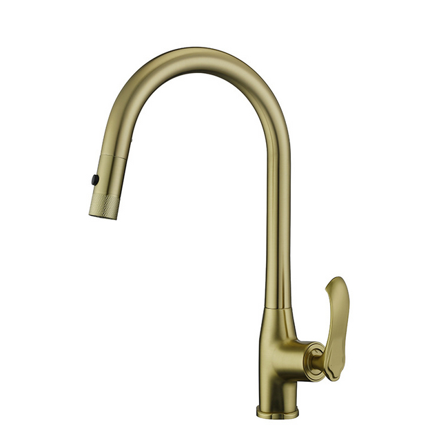 360 Degree Rotating Kitchen Sink Faucet Mixer Pull Down Gold