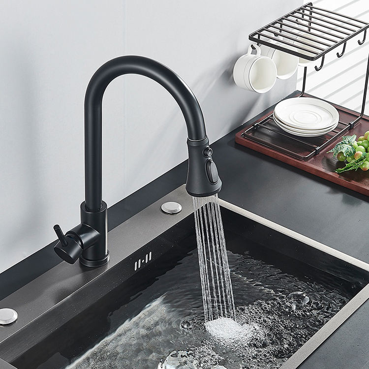Smart Touch 304 Stainless Steel Kitchen Mixer Faucet with Pull Down Sprayer