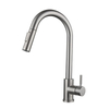 Single Handle Stainless Steel Pull Down Gold Kitchen Faucet