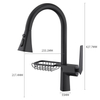 Hot and Cold Kitchen Mixer Taps Kitchen Sink Faucets with Pull Down Sprayer