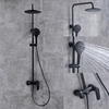 Three Function Hot and Cold Hotel Bathroom Head Rainfall Shower System Set