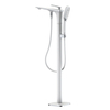 Floor Mounted Free Standing Bathtub Faucet with Hand Shower for Bathroom