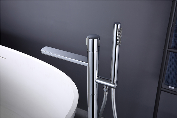 Floor Mounted Bathroom Bathtub Mixer Faucet Freestanding Bathtub Filler