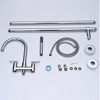 Two Handles Freestanding Tub Filler Floor Mounted Bathtub Faucets