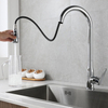 304 stainless steel kitchen faucet mixer tap flexible kitchen faucet pull-down goose neck water sink taps