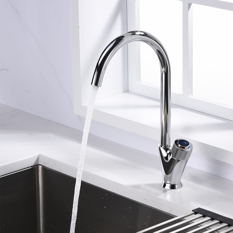 2023 Chrome Black Hot and Cold Single Handle Kitchen Sink Water Tap Faucets