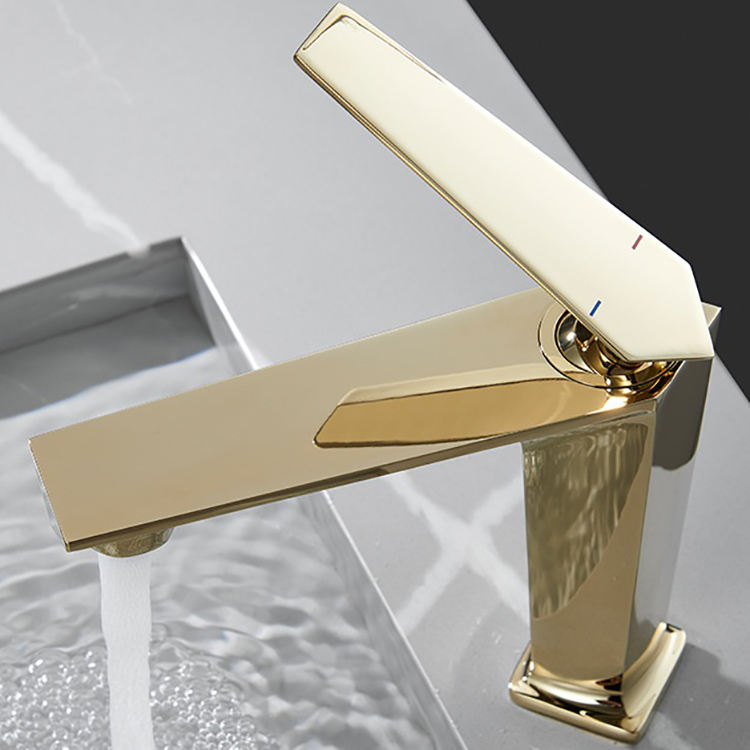 Kaiping Shuikou Manufacturer Deck Mounted Single Lever Bathroom Basin Sink Mixer Faucet