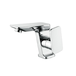 Deck Mounted Single Hole Chrome Wash Basin Faucets for Bathroom