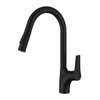 Single Hole Single Handle Black Kitchen Faucets Pull Down