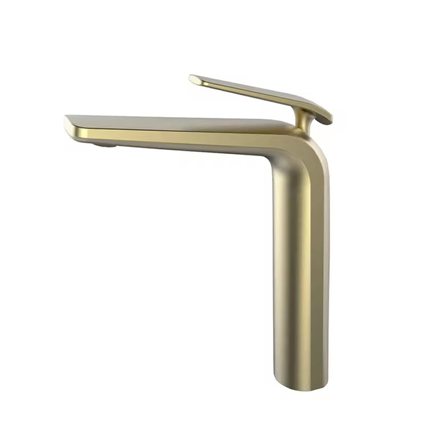Deck Mounted Single Lever Hot and Cold Tall Bathroom Vessel Sink Faucets