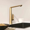 Deck Mounted Single Hole Brass Kitchen Faucet