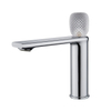 Brass Basin Pillar Taps Crystal Handle Vanity Faucet for Bathroom