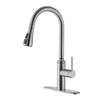 Deck Mounted One Hole Single Lever Touch Sensor Kitchen SInk Faucet with Pull Down Sprayer