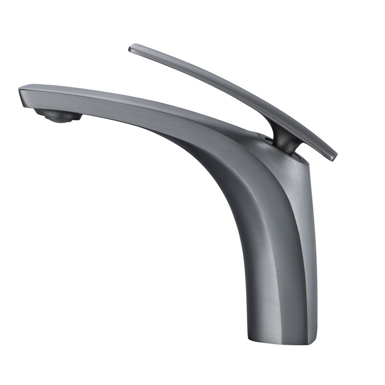 Brass Deck Mounted Single Hole Single Handle Lavatory Gold Hot Cold Water Wash Basin Taps Faucet