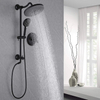 New Built in Wall Mounted Hot and Cold Bathroom Rain Shower System Set