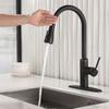 Deck Mounted One Hole Single Lever Touch Sensor Kitchen SInk Faucet with Pull Down Sprayer