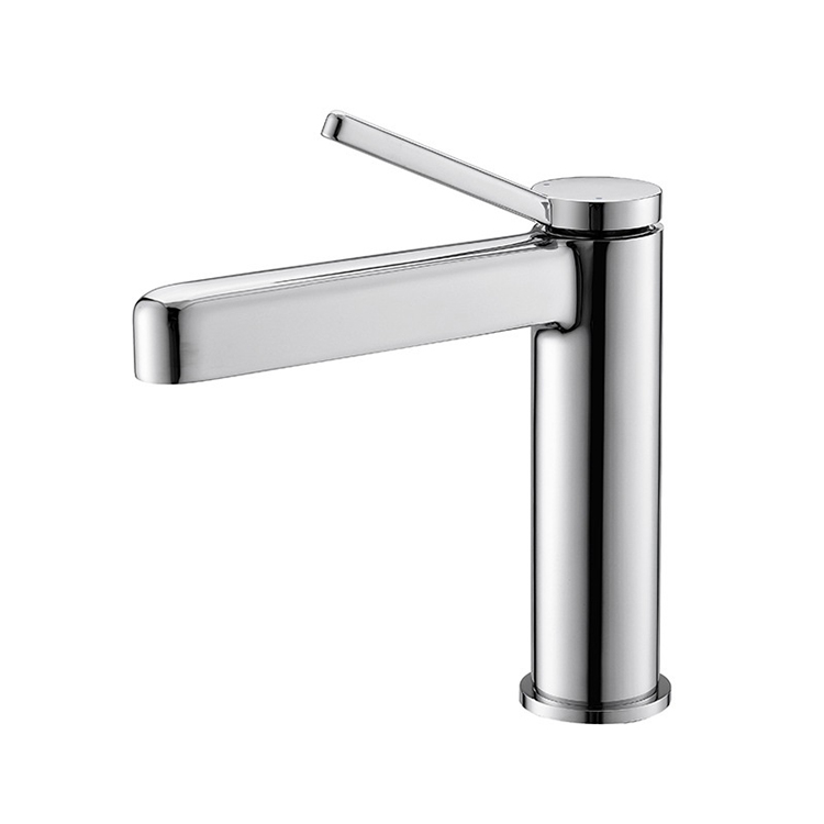 Brass Deck Mount Single Hole Single Lever Bathroom Sink Faucet Mixer Tap