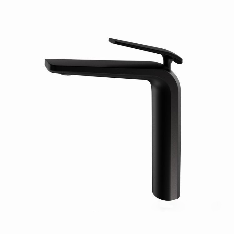 Deck Mounted Single Lever Hot and Cold Tall Bathroom Vessel Sink Faucets