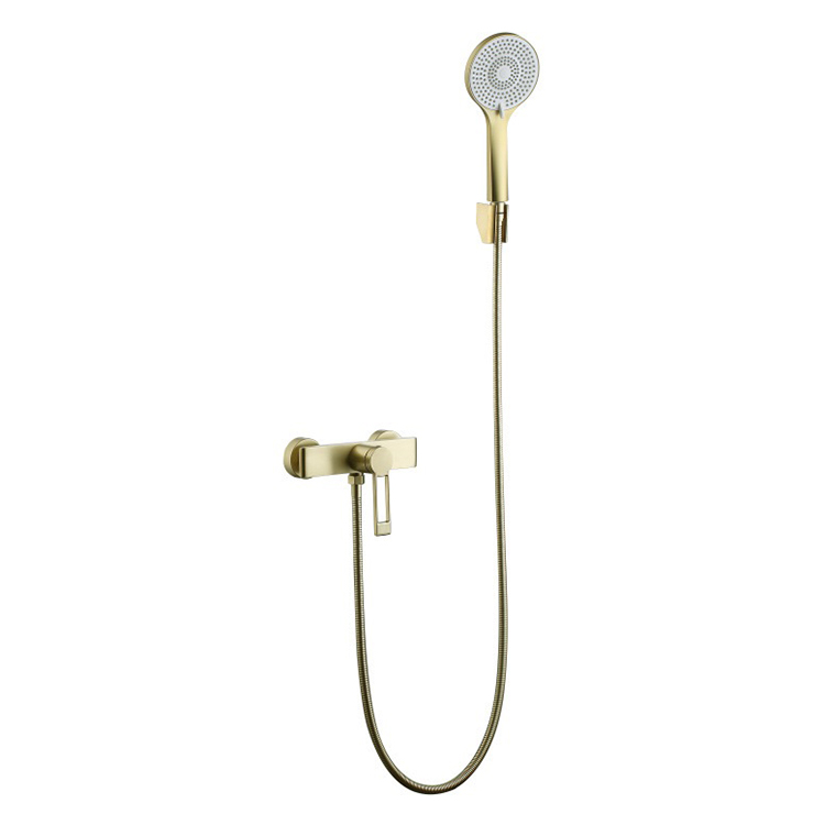 Wall Mounted Tub Filler Faucet with Built-in Diverter and Handshower