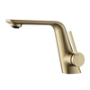 Factory Deck Mounted Single Handle Bathroom Rose Gold Basin Sink Faucets Mixer Tap