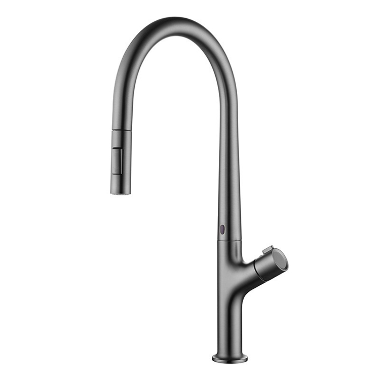 kitchen faucet with pull down sprayer touchless kitchen mixer brass