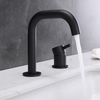 Manufacturer 304 Stainless Steel Matte Black 2 Holes 2 pcs Bathroom Basin Faucet