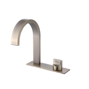 Gold Single Handle Bathroom Basin Faucets for Sink 2 Hole