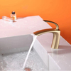 Deck Mounted Single Hole Single Lever Bathroom Basin Faucet Mixer Tap